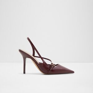 Etheria Burgundy Slingback Heels
